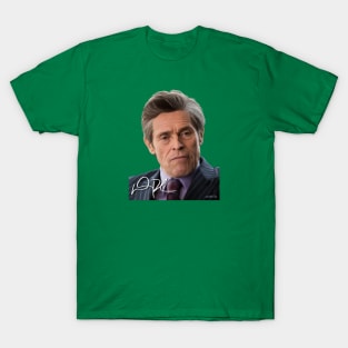 Willem Dafoe Signed Portrait T-Shirt